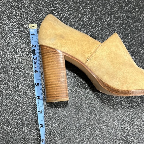 Rag and Bone Myra Suede Peep Toe Block Heels - Picture 16 of 16